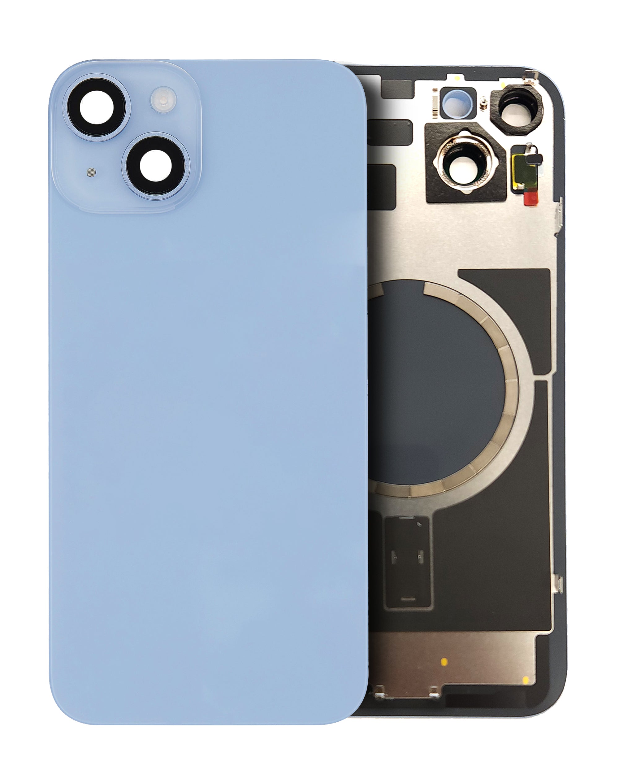 iPhone 14 Plus Tapa con Placa de Metal