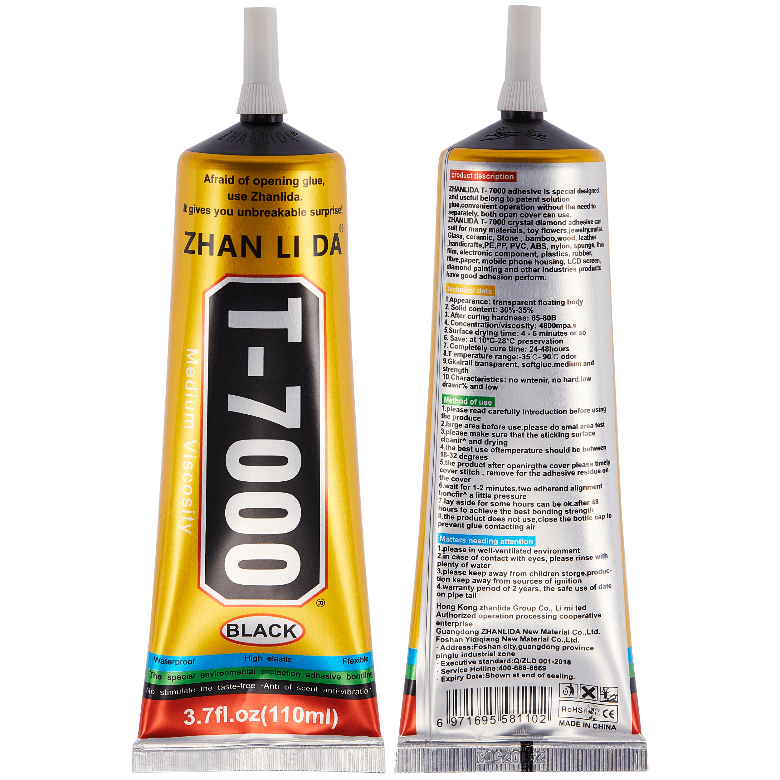 Adhesivo T-7000 (110ml / Negro)