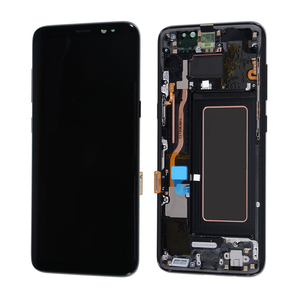 Samsung Galaxy S8 Display (Incell) With Frame (Phantom Black)