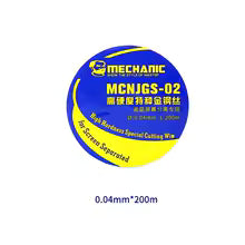 LCD Glass Separate Cutting Line High Hardness Carbon Steel Molybdenum Wire 0.04mm x 200 (Hilo separador de Glass)