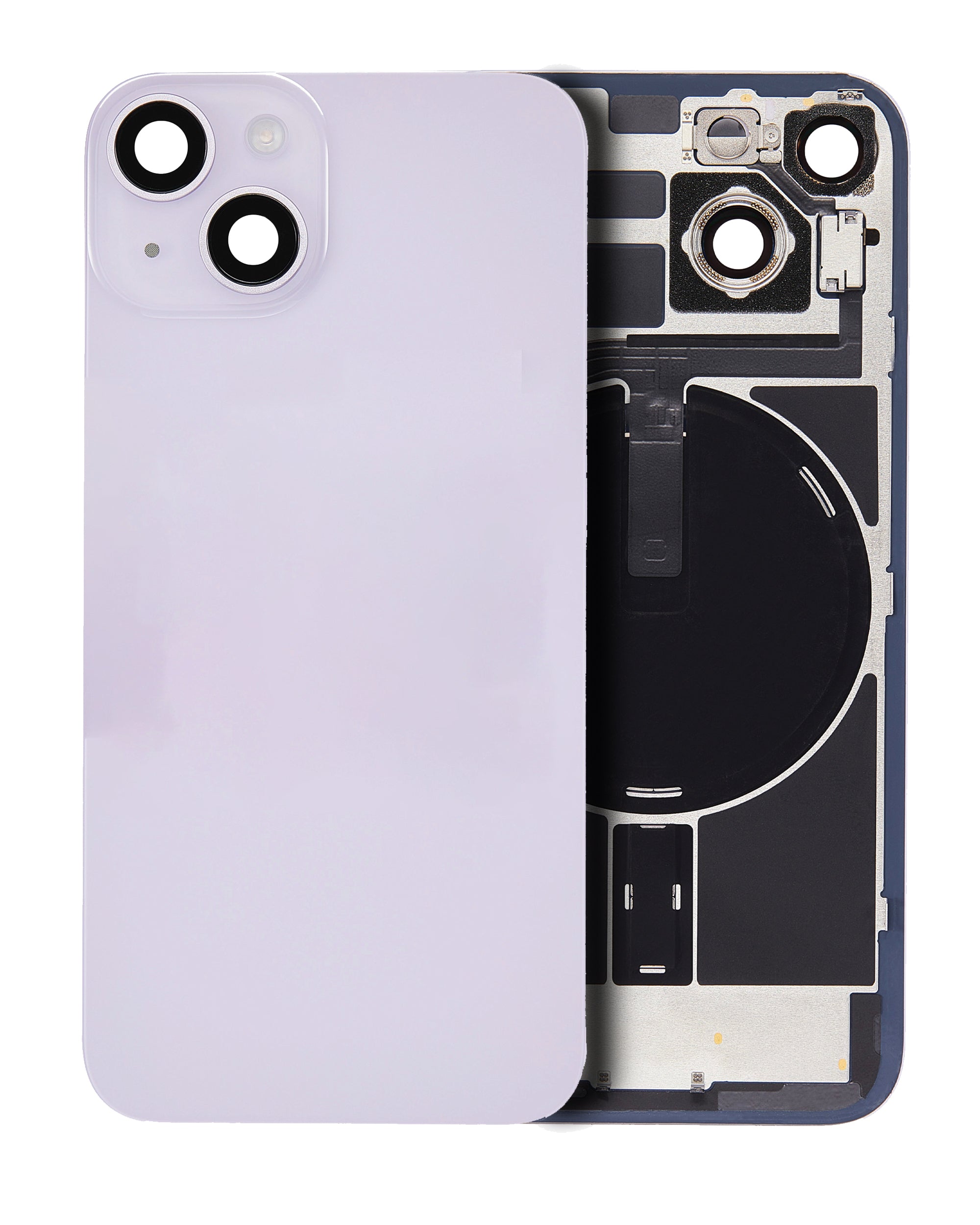 iPhone 14 Tapa con Placa de Metal