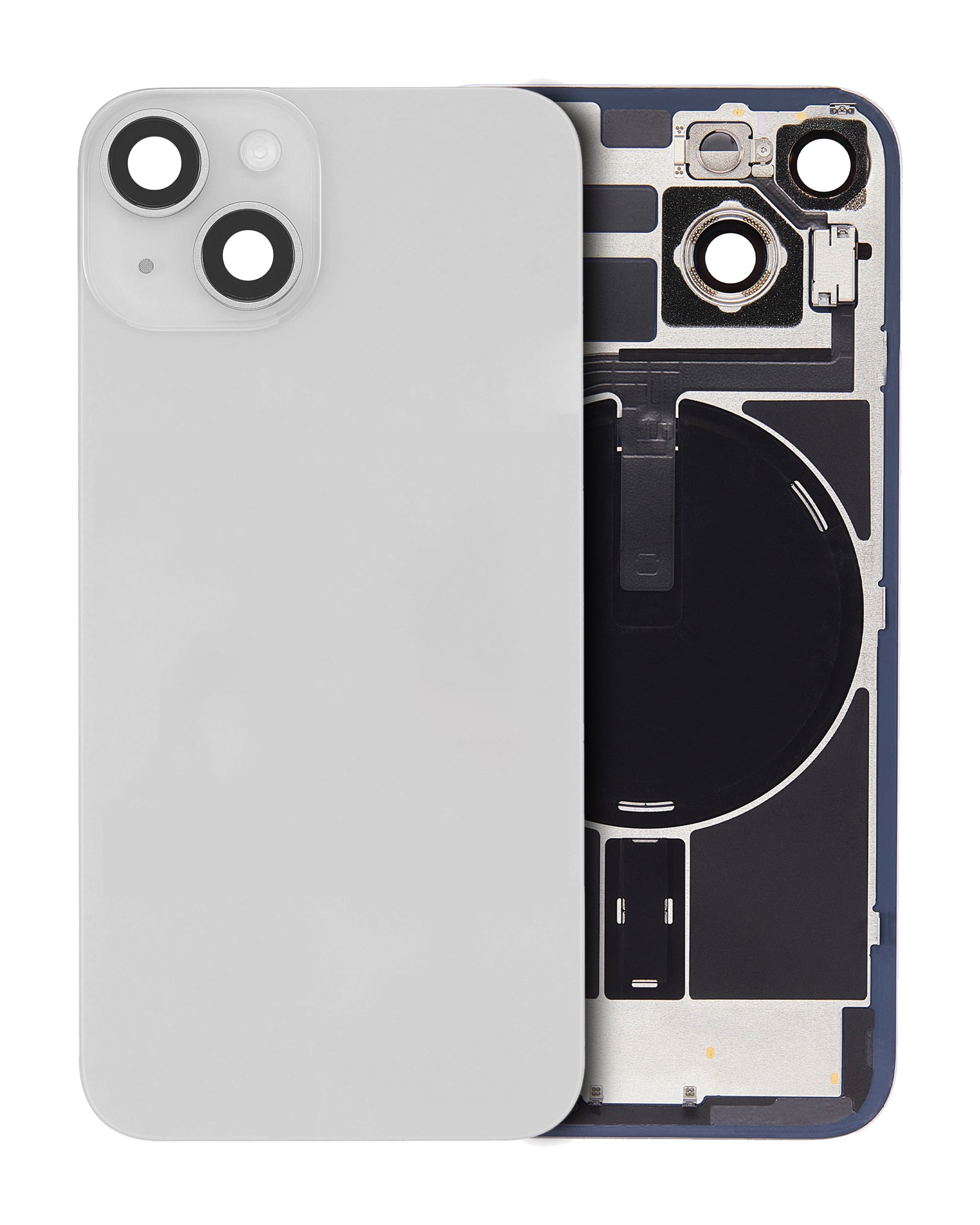 iPhone 14 Tapa con Placa de Metal