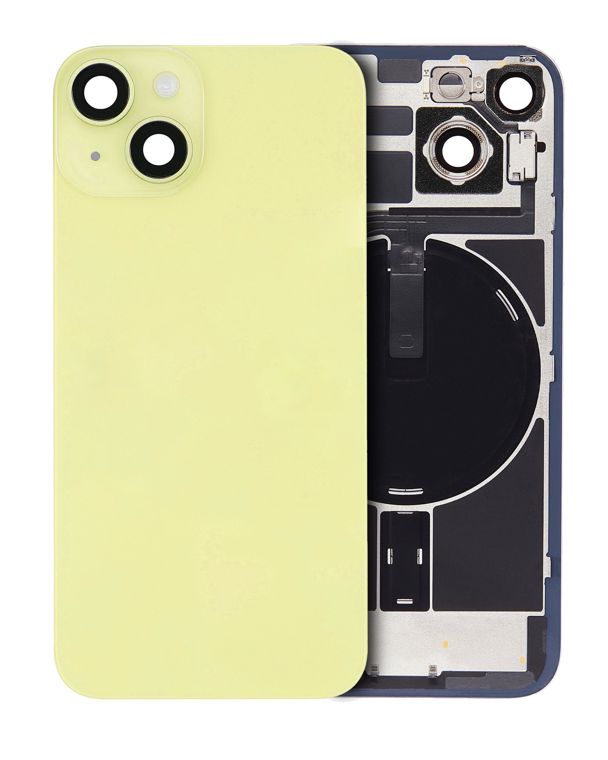 iPhone 14 Tapa con Placa de Metal