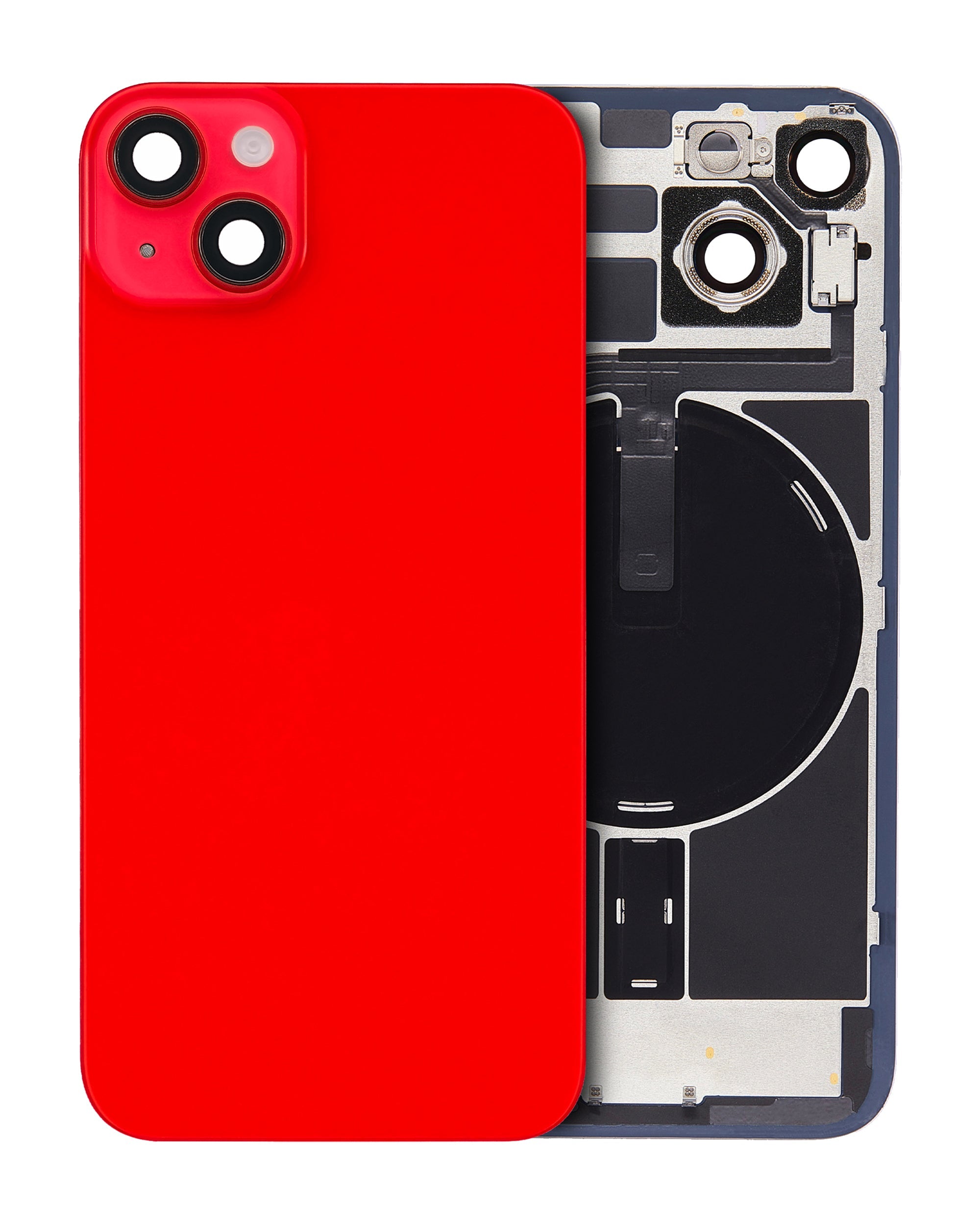 iPhone 14 Tapa con Placa de Metal